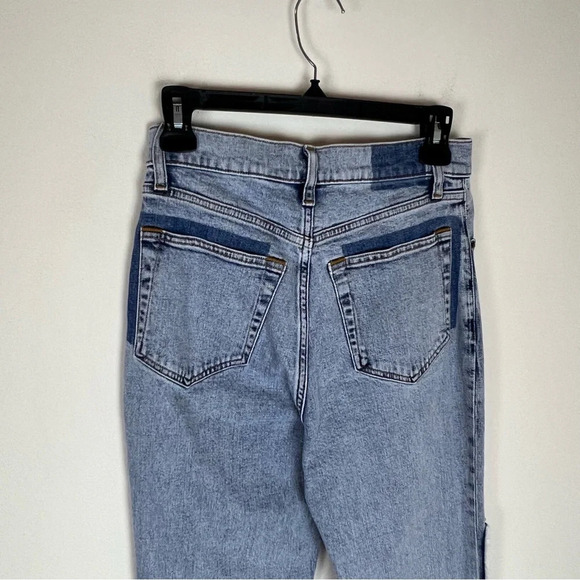 Abercrombie Ankle Straight Ultra High Rise Curve Love Jeans Patch Size 25 0 Long - Picture 6 of 8